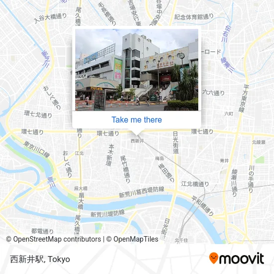 西新井駅 map
