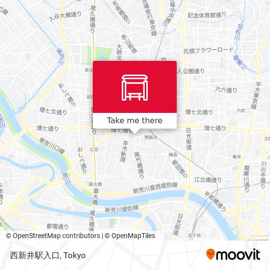 西新井駅入口 map