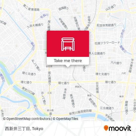 西新井三丁目 map