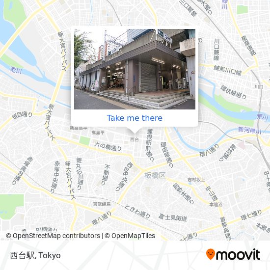 西台駅 map