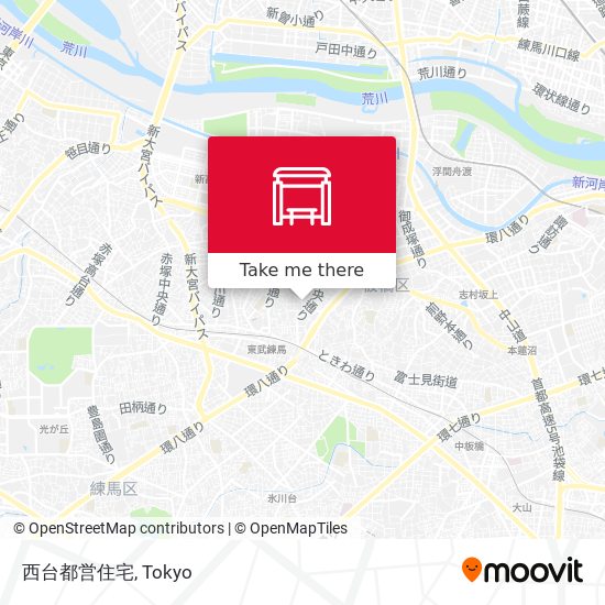 西台都営住宅 map