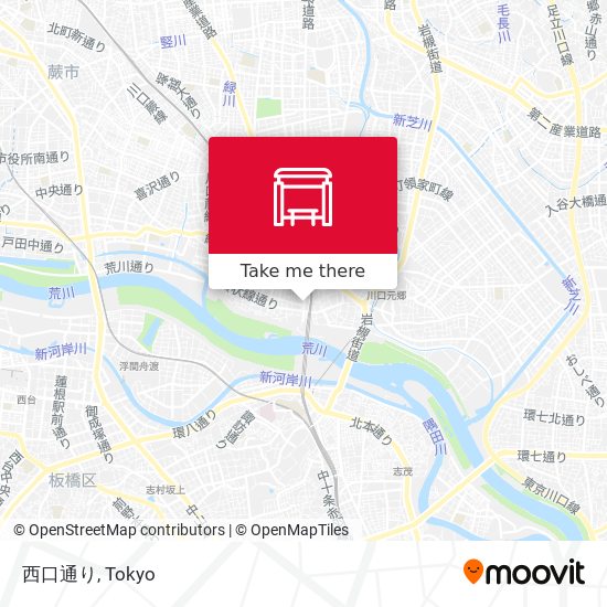 西口通り map