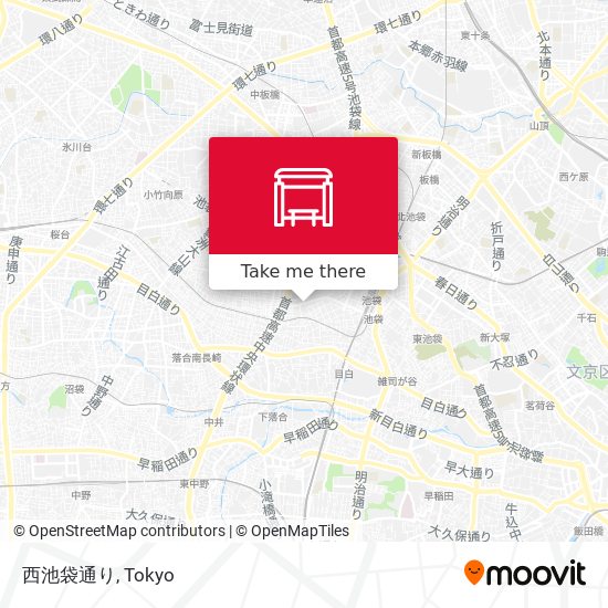 西池袋通り map