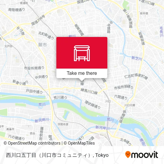 西川口五丁目（川口市コミュニティ） map