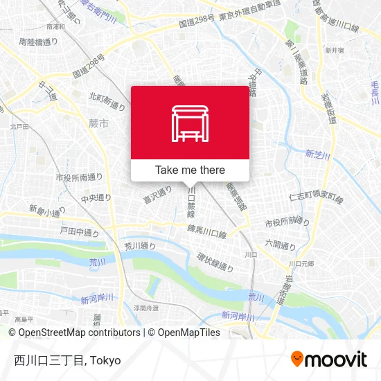 西川口三丁目 map