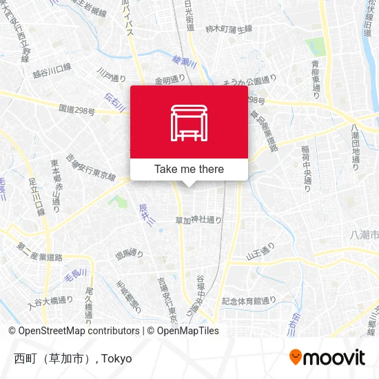 西町（草加市） map