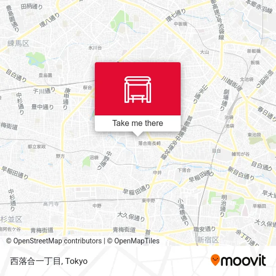 西落合一丁目 map