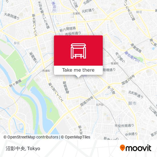 沼影中央 map