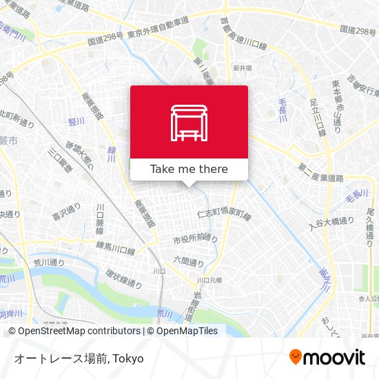 オートレース場前 map