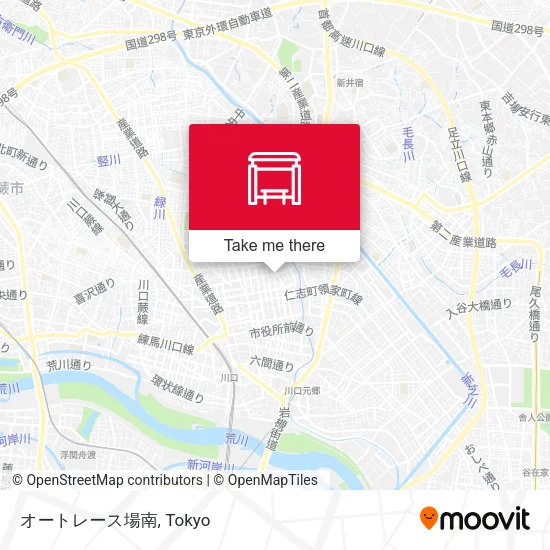 オートレース場南 map