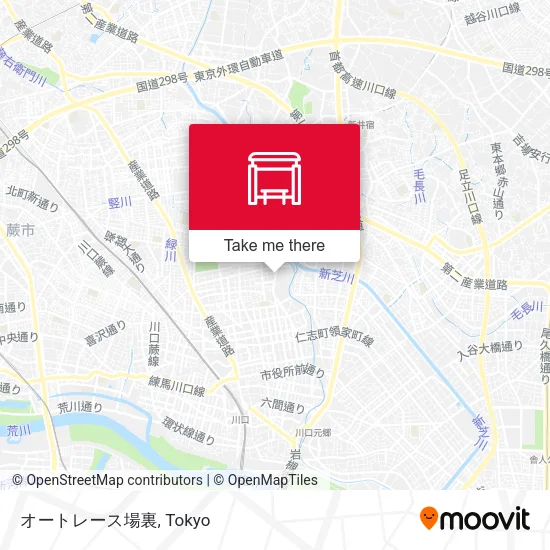 オートレース場裏 map