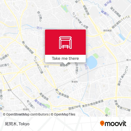 尾間木 map