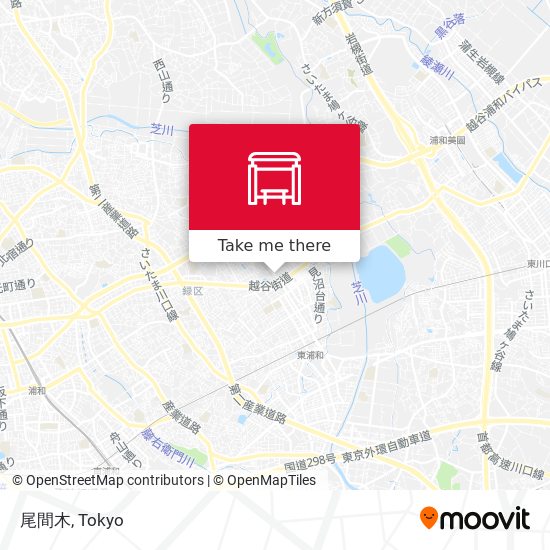 尾間木 map
