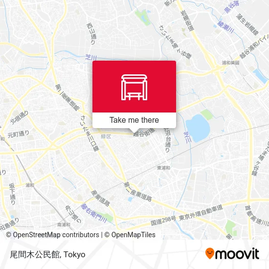 尾間木公民館 map