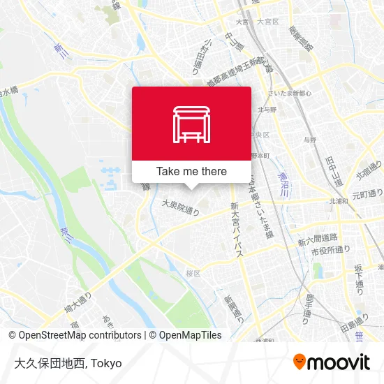 大久保団地西 map