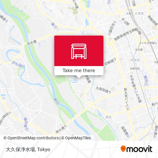 大久保浄水場 map