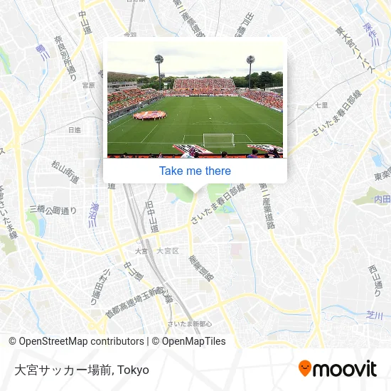 Omiya Soccer Stadium map