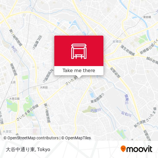 大谷中通り東 map