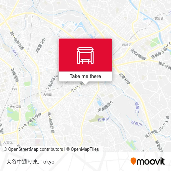 大谷中通り東 map