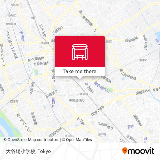 大谷場小学校 map
