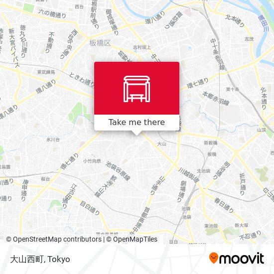 大山西町 map