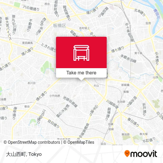大山西町 map