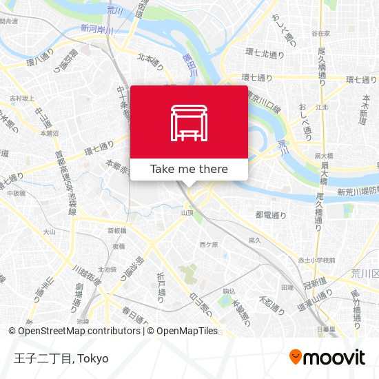 王子二丁目 map