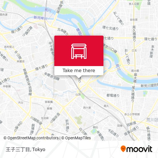王子三丁目 map
