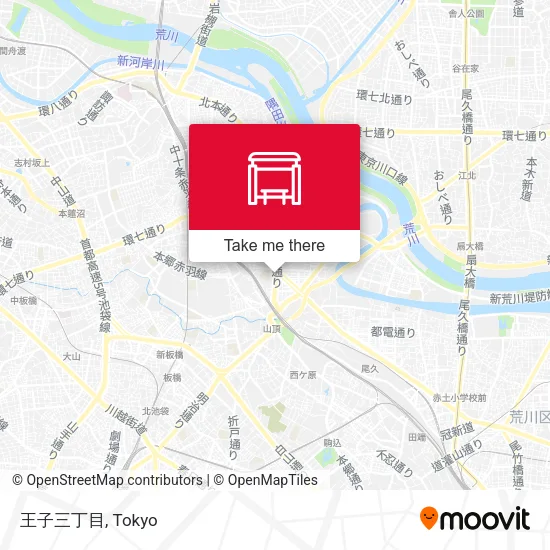 王子三丁目 map