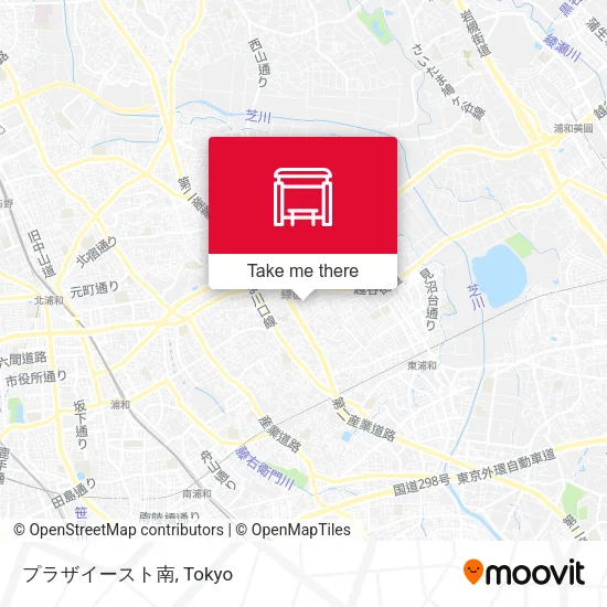 プラザイースト南 map