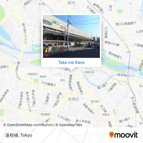 蓮根橋 map