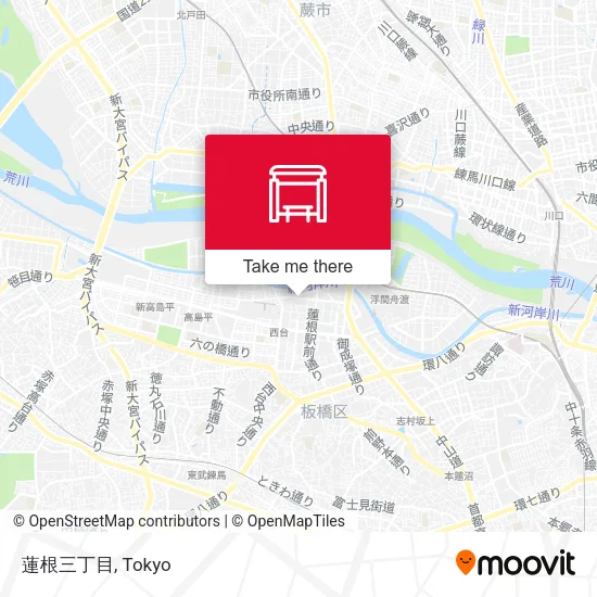 蓮根三丁目 map