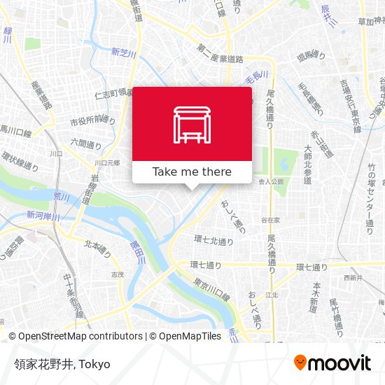 領家花野井 map