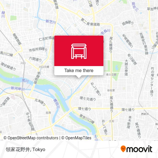 領家花野井 map