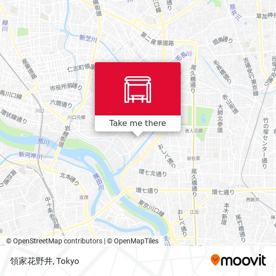 領家花野井 map