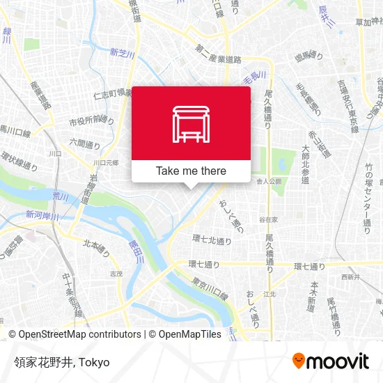 領家花野井 map