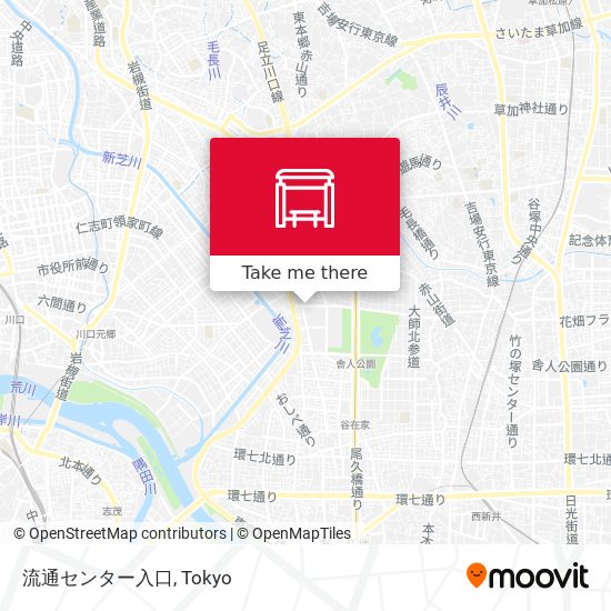 流通センター入口 map