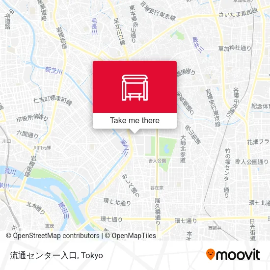 流通センター入口 map