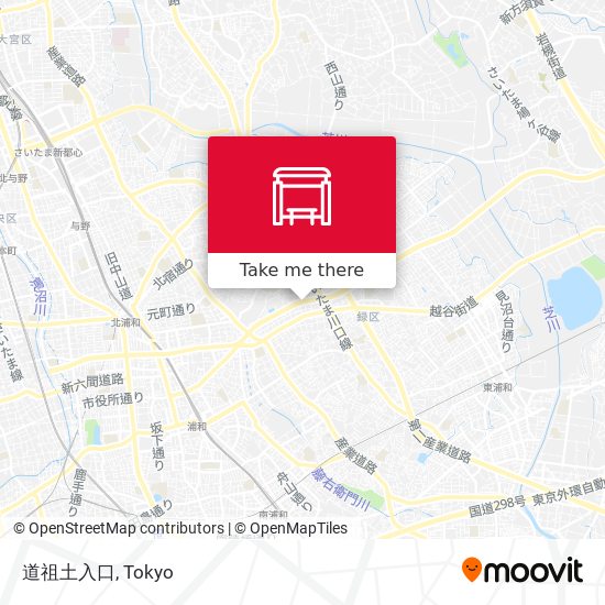 道祖土入口 map