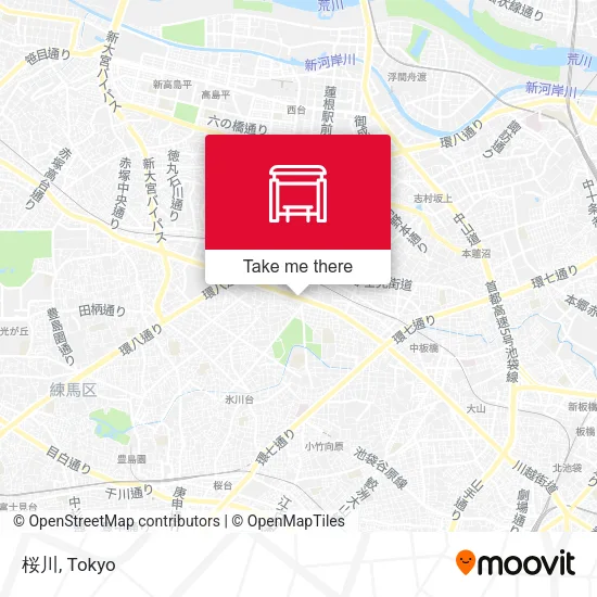 桜川 map
