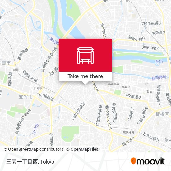三園一丁目西 map