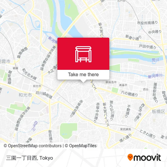 三園一丁目西 map
