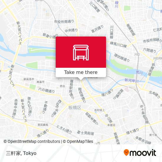三軒家 map