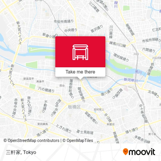 三軒家 map