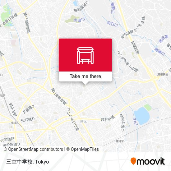 三室中学校 map