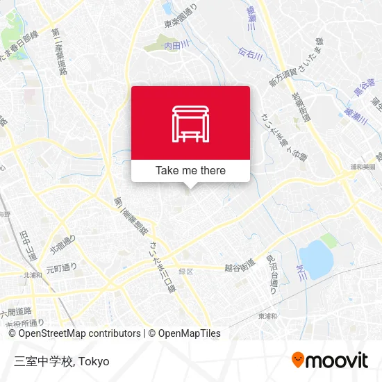 三室中学校 map
