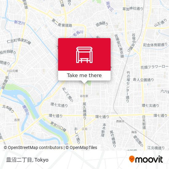 皿沼二丁目 map