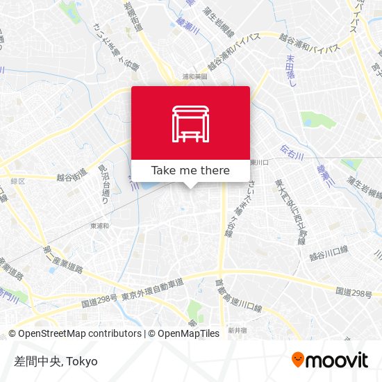 差間中央 map
