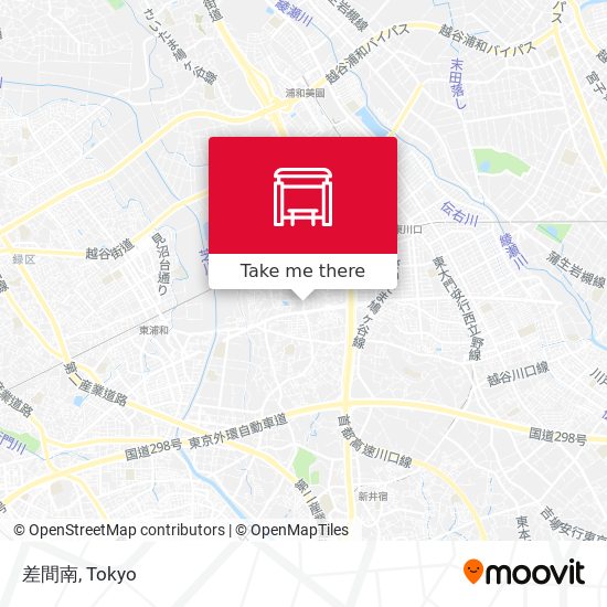 差間南 map
