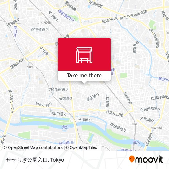 せせらぎ公園入口 map